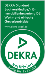 Zertifikat DEKRA D2 QM- Akademie Sachverständiger für die Immobilienbewertung D2 Wohn- und einfache Gewerbeobjekte